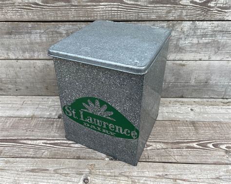 vintage metal milk box for sale 